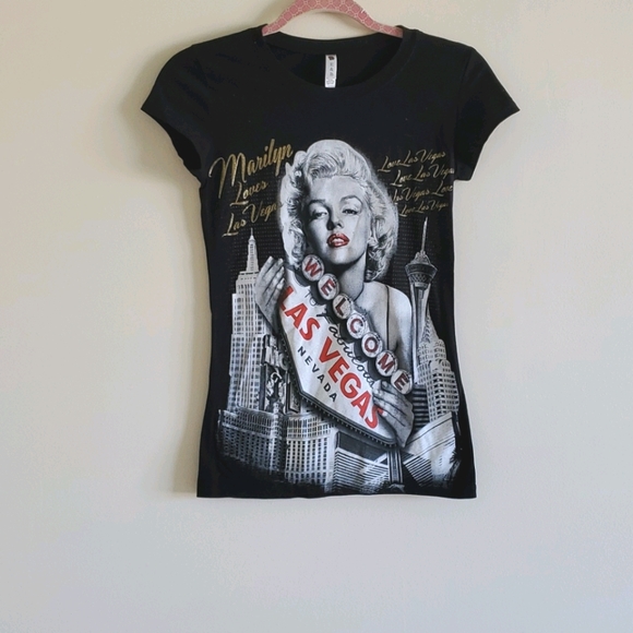 Tops - Marilyn Monroe I love Las Vegas t-shirt